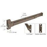 CRL Dark Bronze Finish Touch Bar Rim Panic Exit Device