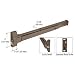 CRL Dark Bronze Finish Touch Bar Rim Panic Exit Device