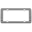 Cruiser Accessories Billet Chrome Black License Plate Frame