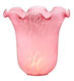 Meyda Tiffany 21506 6 Inch W Pink Pate-De-Verre 6 Flute Shade
