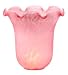 Meyda Tiffany 21506 6 Inch W Pink Pate-De-Verre 6 Flute Shade