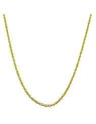 10 Karat Yellow Gold Chinese Rope Chain (1 mm Thick, 18 inch)