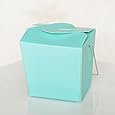 Mini Asian Style Chinese Take Out Favor Box (12 Count)- Robin Egg Blue