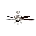 Carnegie Click-In Ceiling Fan Nickel (52")