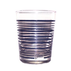 Fiesta Cobalt Stripe 14-ounce Glass Double Old Fashion