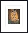Art Poster Metal Framed Print - The Kiss - Artist: Gustav Klimt- Poster Size: 14 X 11