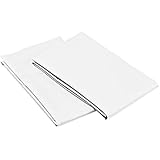 Pinzon 500-Thread-Count  Pima Cotton Standard Pillowcases -  Set of 2, White