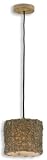 Uttermost 21837 Knotted Rattan -Light Mini Hanging Shade, Chai Finish