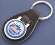 New York Mets Leather Keychain