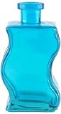 8.5 oz. Aqua Blue Wave Glass Bottle