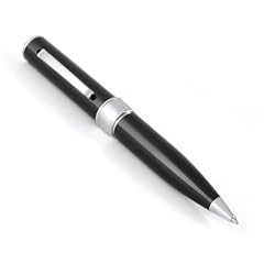 Spy Pen Mini DV Video Kugelschreiber mit Kamera und Mikrofon mit 4GB USB-Stick in Schwarz Metallic