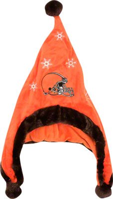 Cleveland Browns NFL Official Team logo Stadium Dangle Santa Hat *NEW ITEM*