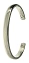 Silver Colour Copper Large Torque Bangle