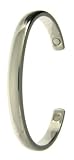 Silver Colour Copper Large Torque Bangle