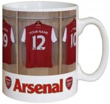 Personalized Arsenal FC Tea Coffee Mug With Your Name and number - Brilliant Gift