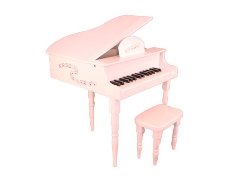 Stunning 'Baby' Baby Grand Toy Piano - 20-In Tall - Pink
