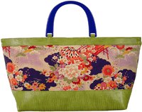 Cris Notti Green Kimono Tote