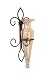 Amphora Vase On Fleur Lis Sconce Amber Recycled Glass Iron Flowers