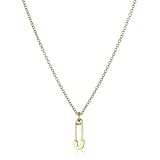 Dogeared New Mom Gold Dipped Silver Safety Pin