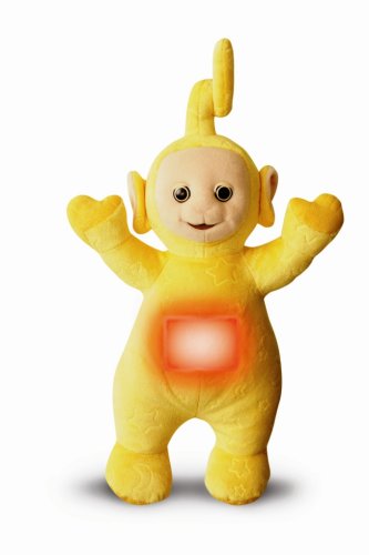 Tomy - Peluches et Doudous - Gros Calins - Teletubbies - Laa-Laa - Jaune