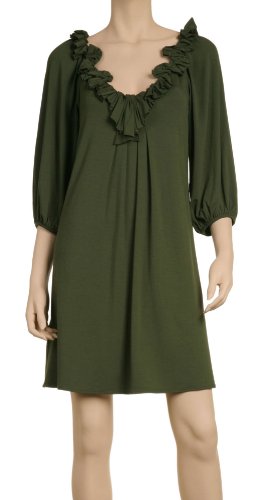 BALLOON-SLEEVE DRESS