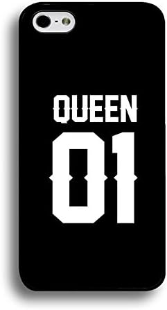 Best Friend Lovers Iphone 6 Plus/6s Plus 5.5 Inch Case,Custom Personality King 01 And Queen 01 Couple Matching Phone Case Cover for Iphone 6 Plus/6s Plus 5.5 Inch Boyfriend And Girlfriend Fashion