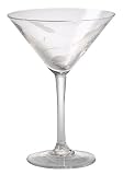 Pfaltzgraff Linea Etched Glass Martini