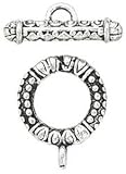 Metal Toggle Clasp - Large 3PK/Silver