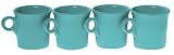 Fiesta Juniper 453 Mugs, Set of 4, 10-1 4-Ounce
