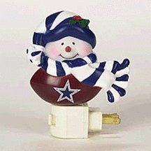 Sc Sports Dallas Cowboys Snowman Night Light- Set Of 2 Set Of 2