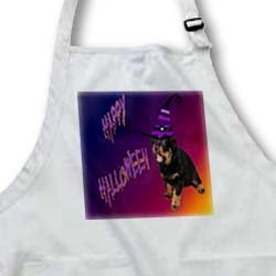 Photography Rottweiler Halloween - Full Length Apron With Pockets 22w X 30l