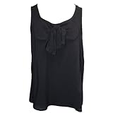 Brilliant Black Bow Tank Top Blouse