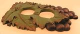 Ceramic: GRAPE CLUSTER wine rustic vineyard purple WALL electrical OUTLET COVER plate kitchen dining room bar home decor