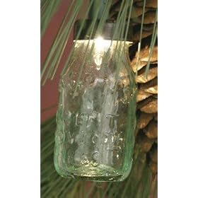 Box of 6 Mini Glass Mason Jars for Slipping on Lights