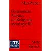 Gesammelte Aufs�tze zur Religionssoziologie III (Uni-Taschenb�cher S)
