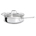 Emeril E9833764 PRO-CLAD Tri-Ply Stainless Steel Saute Pan Dishwasher Safe 4-Quart Saute Pan Cookware, Silver
