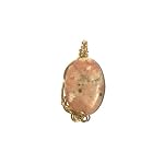 Lepidolite Pendant 05 Wire Wrap Pink Oval Stone Natural Gem Crystal Healing Rock 2