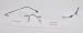 48 Eye Sizes Rimless Lightest Pure Titanium Eyeglass Frames At011 Gun Color