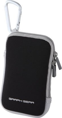 ELECOM 伸縮素材採用デジタルカメラケース(参考収納寸法55*25*100)ブラック DGB-027BK