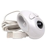 3-Button USB Mini Handheld Track Mouse (Beige)