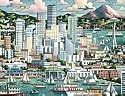 seattle 500 pc dowdle folk art puzzle
