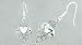 Claddagh Style Dangling Earrings Sterling Silver
