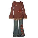 LIPSTIK Designer Boutique Trendy Kids Clothes CHOCOLATE Jean Set Girls 6-10