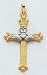 14kt Two-Tone Gold Claddagh Cross - XCH273