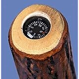54 Hickory Hiking Staff With Compass Insert At Top Of Staff by 