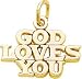 God Loves You Charm by Rembrandt Charms