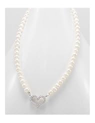 Heart CZ Necklace In 92.5 Sterling Silver