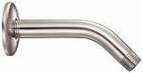 Danze D481136BN 6-Inch Shower Arm with Flange, Brushed Nickel