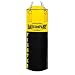Profi Fighter Vinyl Boxsack schwarz / gelb 80 x 35cm gefüllt inkl. Heavy Duty Vierpunkt-Stahlkette