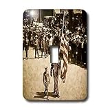 Scenes from the Past Magic Lantern Slides - Vintage Uncle Sam on the 4th of July Faded - Light Switch Covers - single toggle switch
